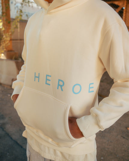 Bleu Aqua Cream Hoodie