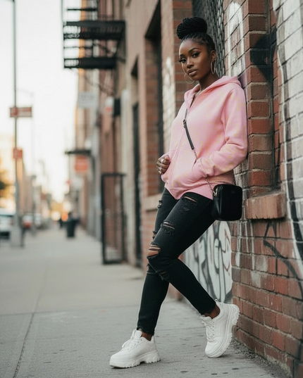 Light Pink Zip-Up Jacket