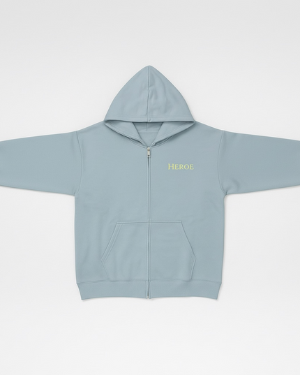 Light Blue Zip-Up Jacket