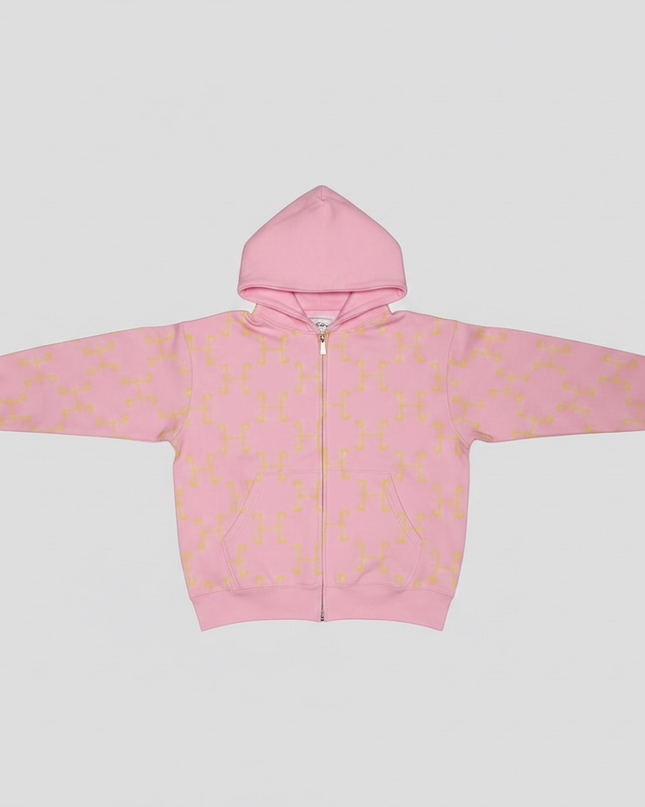 Light Pink Zip-Up Jacket